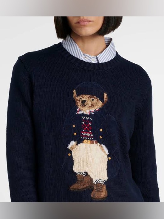 Polo Ralph Lauren Sweaters - NWT Polo Ralph Lauren Women's Polo Bear Crewneck Sweater Size Medium